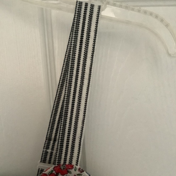 Anthropologie Postmark Floral Button-Down Corset Top w/ Striped Straps S NEW - Picture 6 of 10